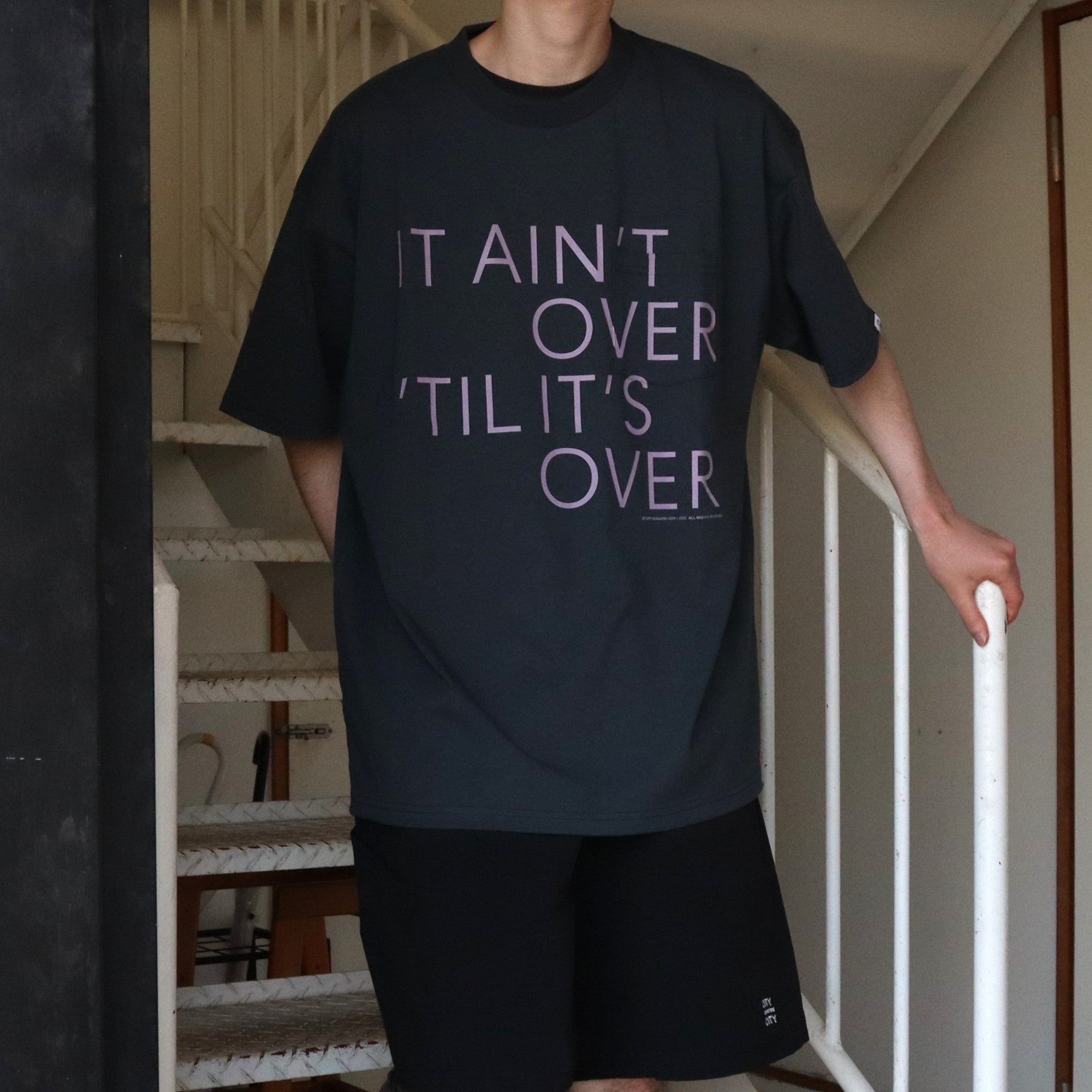 COTTON POCKET T-SHIRTS_AINT OVER #C GRAY [CCC-253T005]