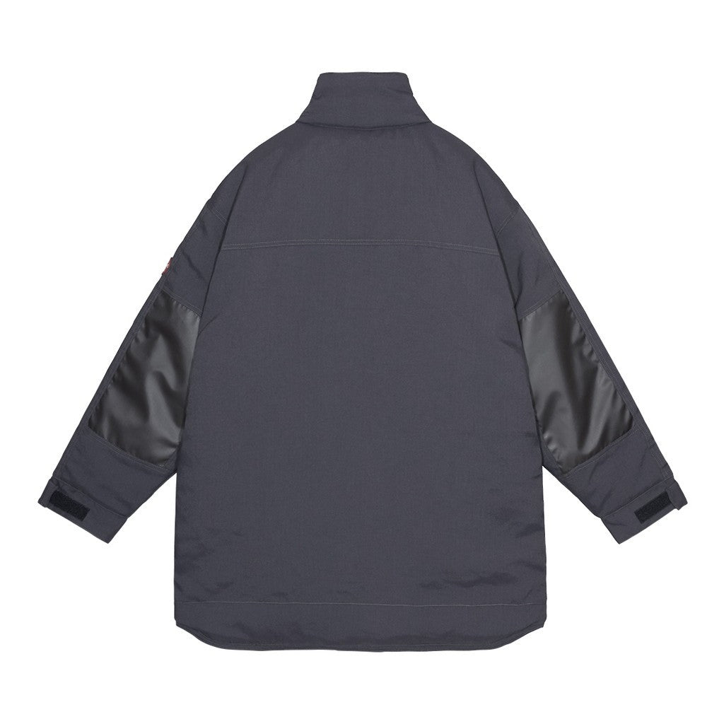 WARM PUFF ZIP COAT #CHARCOAL [CES28JK04]