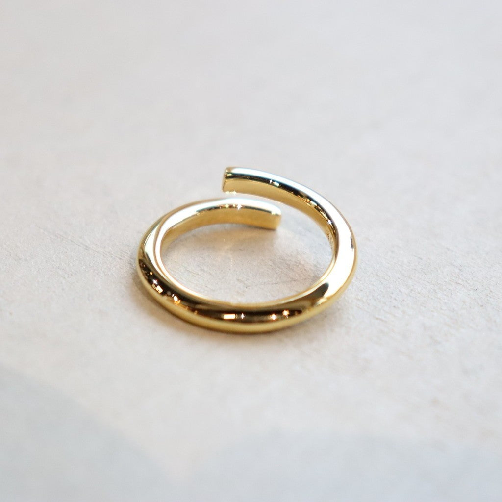 Semicircle Ring -Thin- -Gold- #GOLD [XOR087G]
