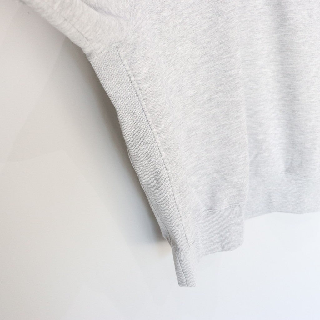 科技運動袖圓領上衣 灰色 [BE-50025]