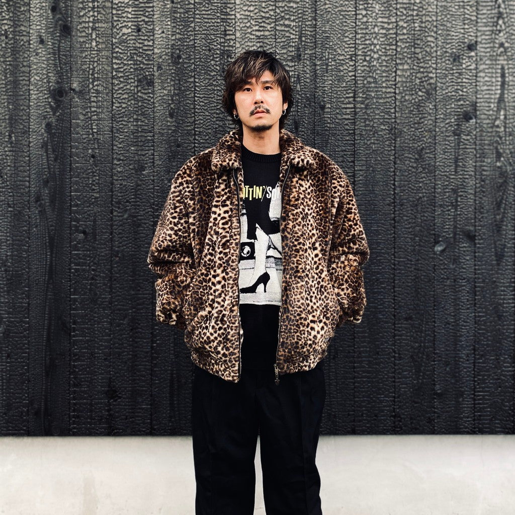 WILD THINGS | LEOPARD HAPPY JACKET #BEIGE [25FW-WMO-WT02]_WACKO