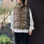 NANGA | LEOPARD FUR DOWN VEST #BEIGE [26FW-WMO-NA06]