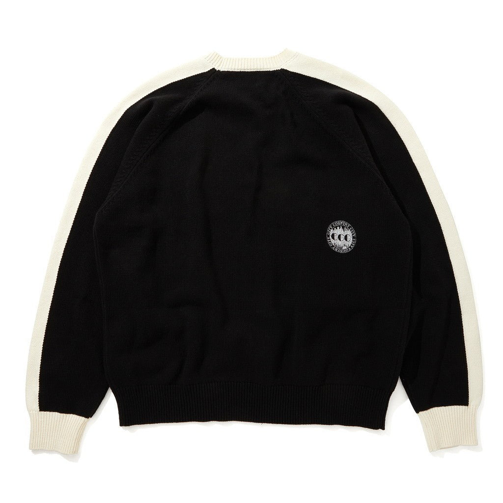Switching Cotton Sweater_City Country City #BLACK [CCC-241K001]