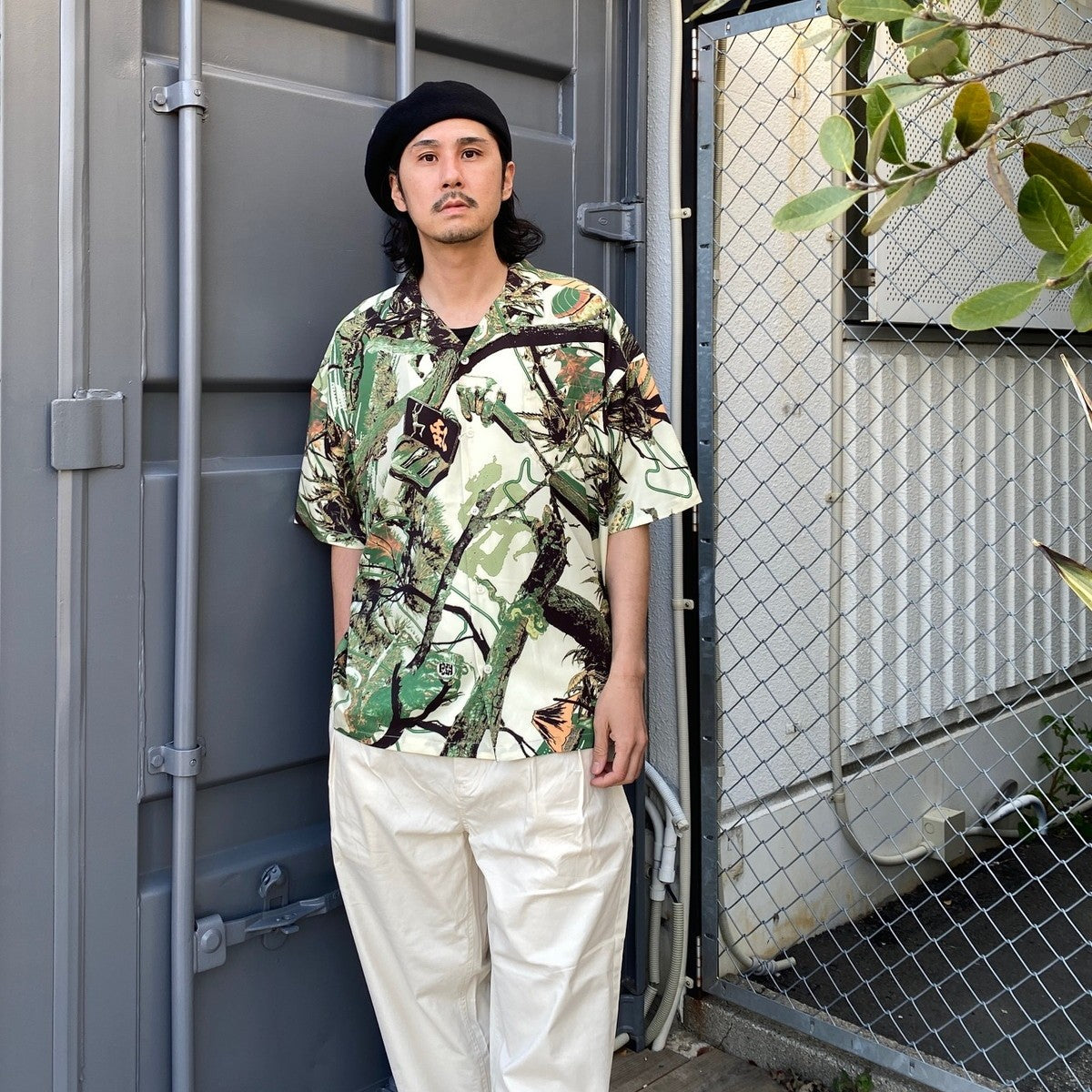 PINE TREE CAMO SHIRT #IVORY [24SS-S02]