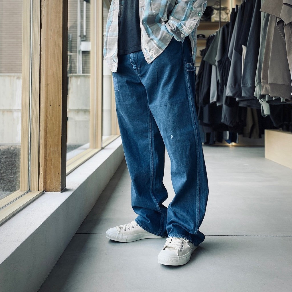 REPAIRED INDIGO PAINTER PANTS #AGED INDIGO [BW252-RIPP]