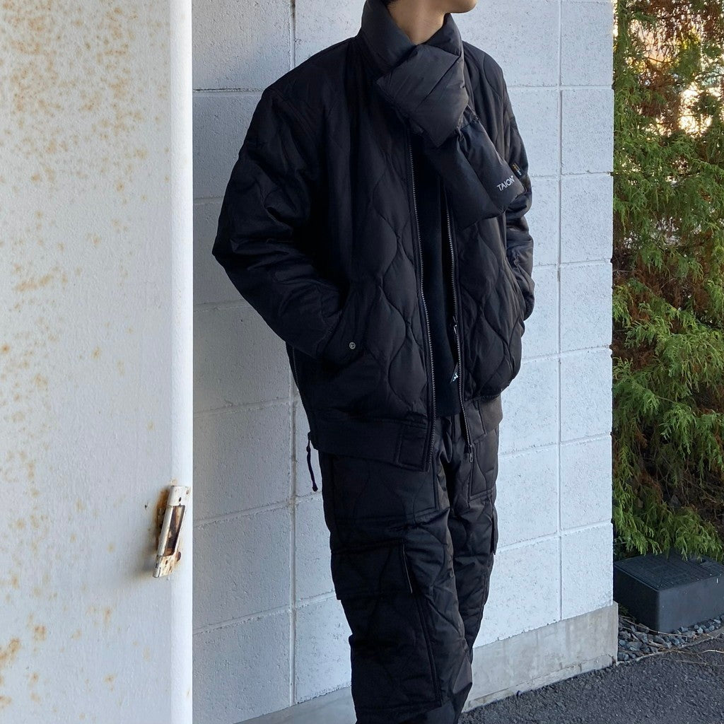 WORK DOWN SCARF #BLACK [TAION-201WK]