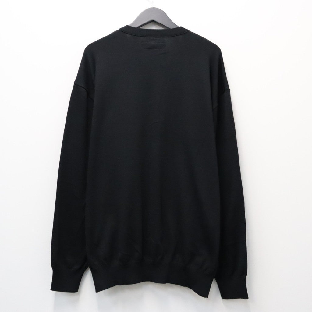 COTTON KNIT CARDIGAN ( TYPE-1 ) #BLACK [26FWE-WMK-KN03]