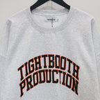 COLLEGE CREW SWEAT SHIRT #Ash [SS25-SW06]