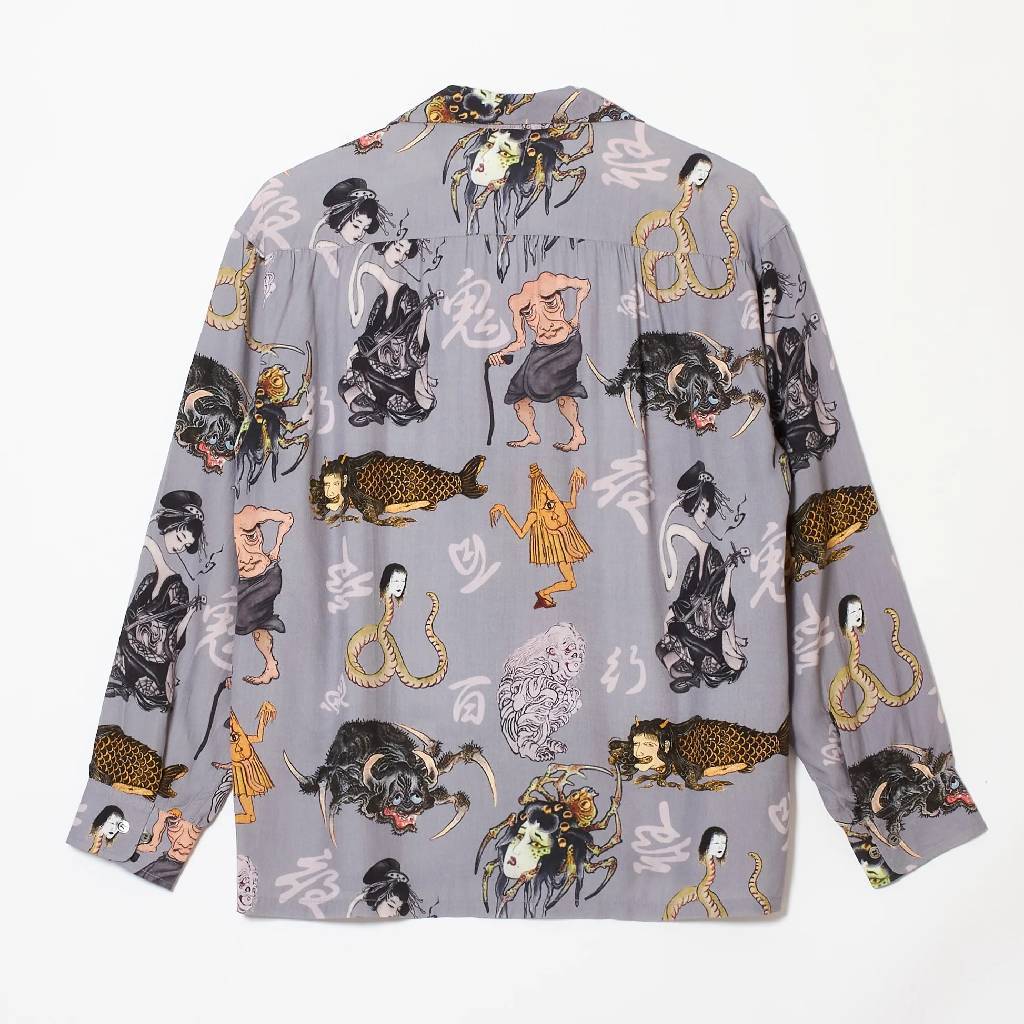 百鬼夜行 shirt L/S #Gray [BV-SH2600230]