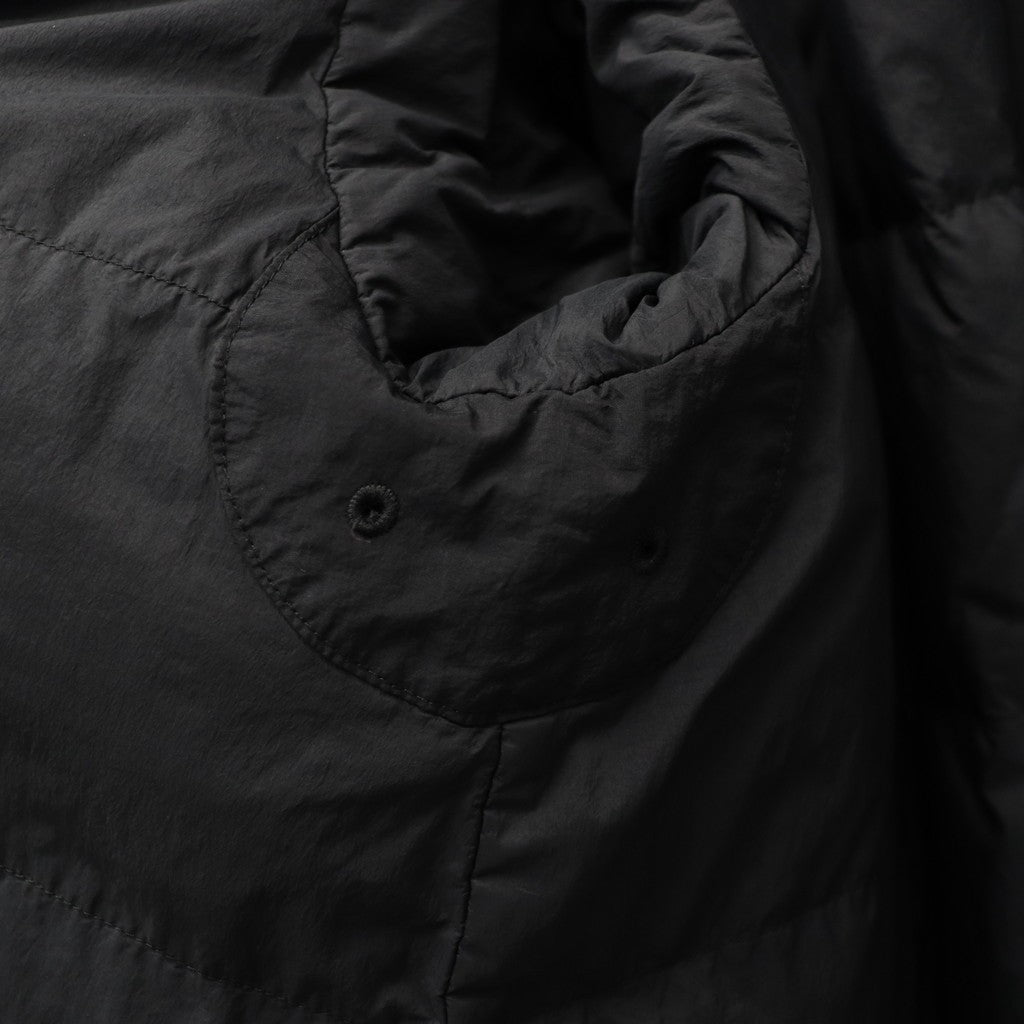 GARMENT DYE DOWN MA-1 LONG COAT #Black [FST09252U0001]