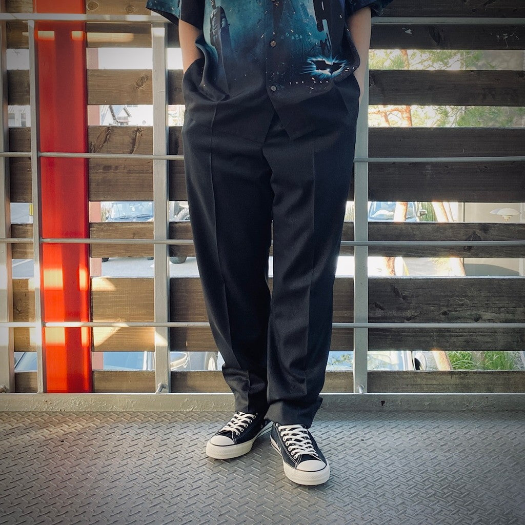 PLEATED TROUSERS ( TYPE-2 ) #BLACK [WMGP-WMP-TR05] - cocorozashi