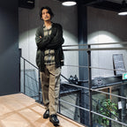 OMBRE CHECK OPEN COLLAR SHIRT L/S -TYPE 4- #GREEN [23FW-WMS-OC04]