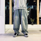 DENIM BALLOON PANTS #Blue [FW25-B07]