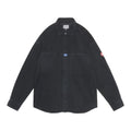 OVERDYE CORD DESIGN BIG SHIRT #CHARCOAL [CES28SH03]