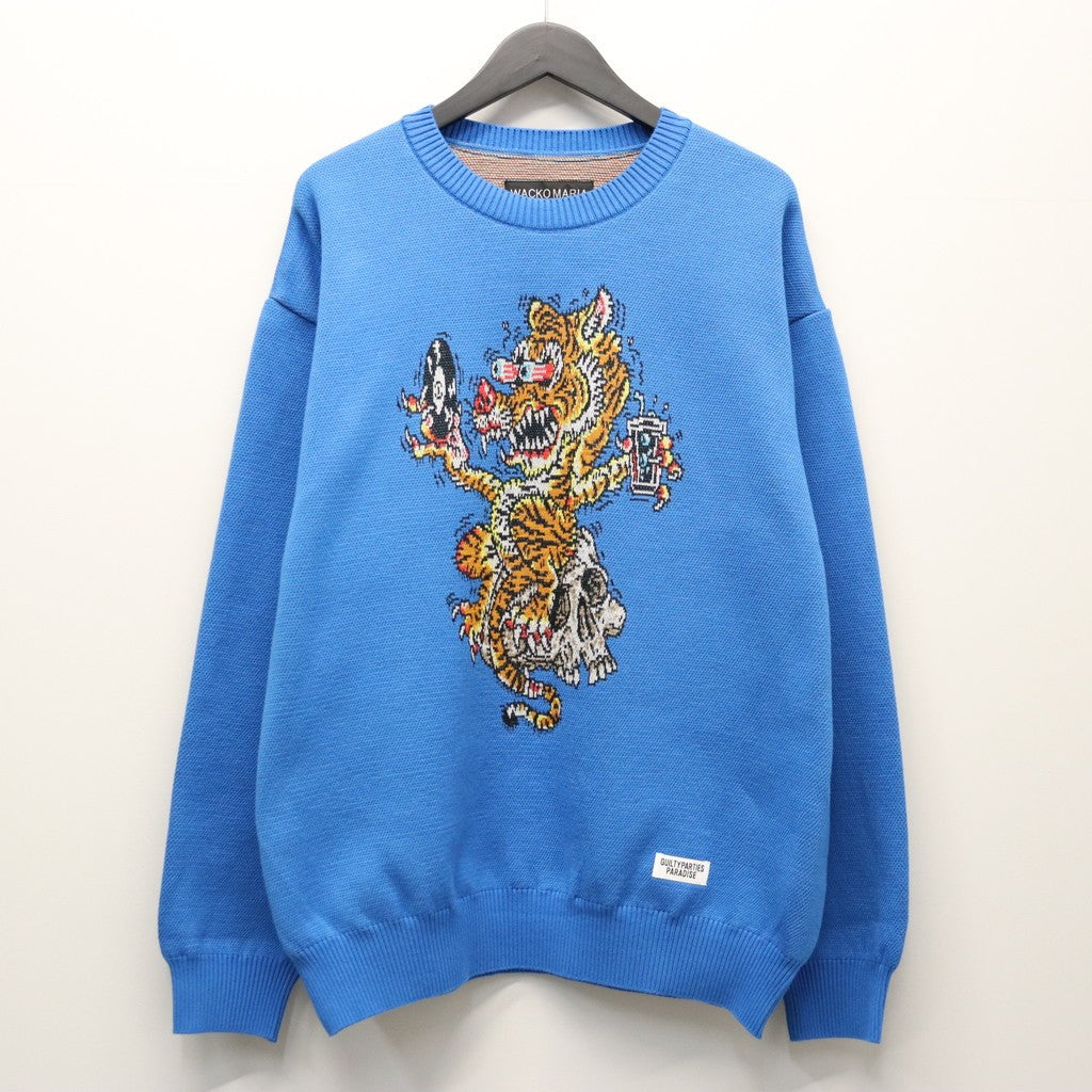 TIM LEHI | JACQUARD SWEATER #BLUE [26SS-WMK-KN07]