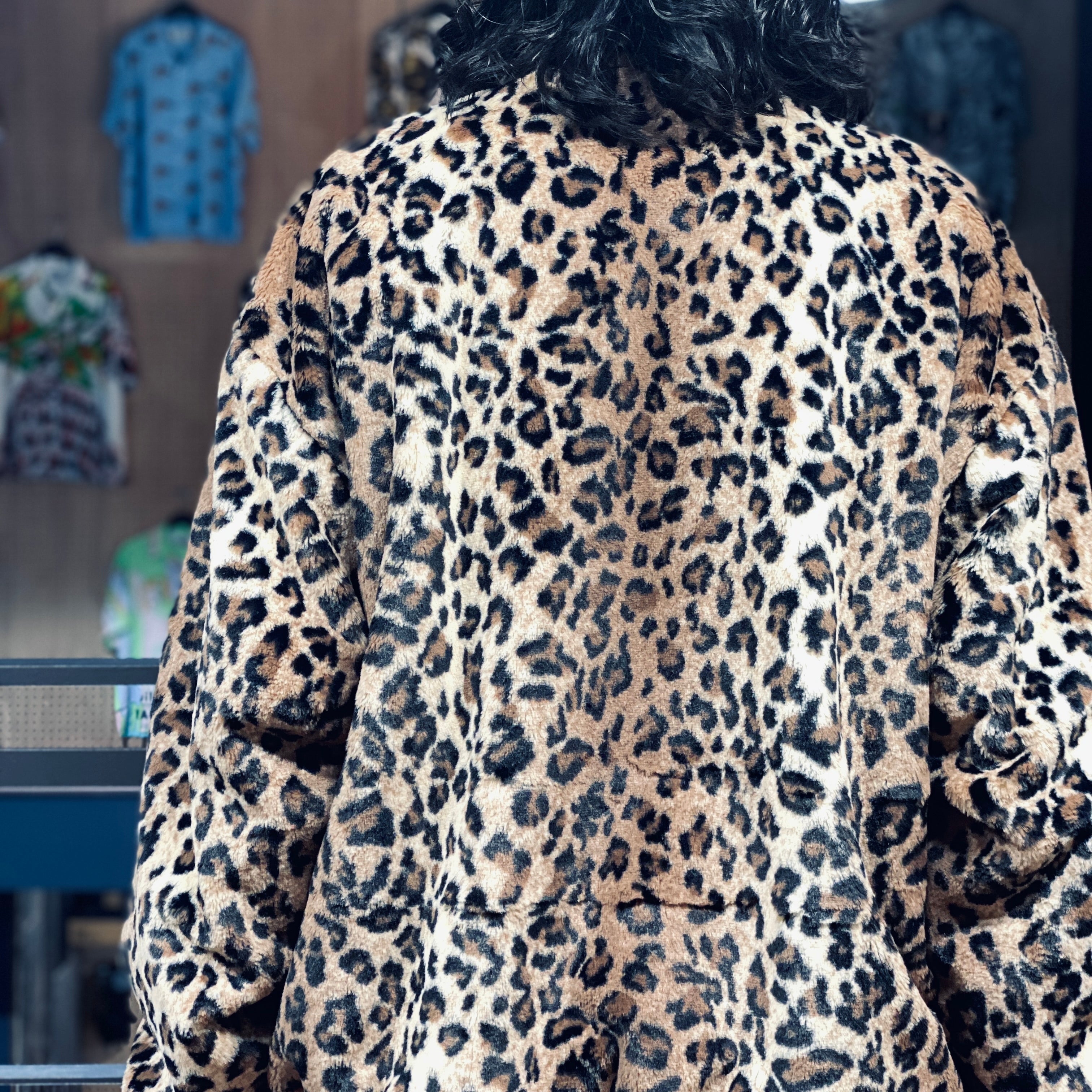 FUR LEOPARD TRACK JACKET #BEIGE [23FW-WMO-TJ04]