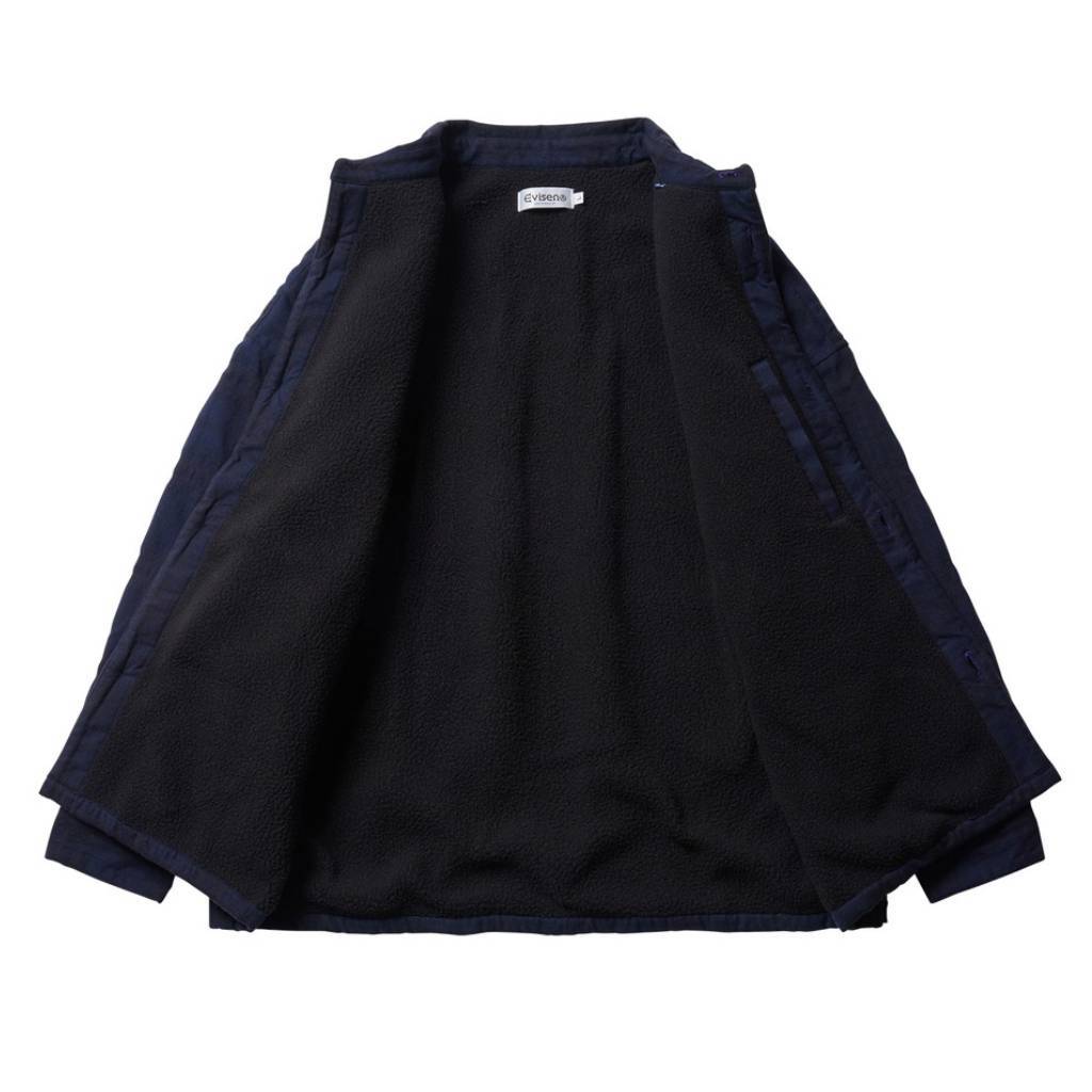 邵氏格紋抓絨外套 #海軍藍 [24FW-JK08]