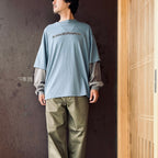 Skate Logo Layered L/S Tee #Slate x Grey [SD26S-CT05]