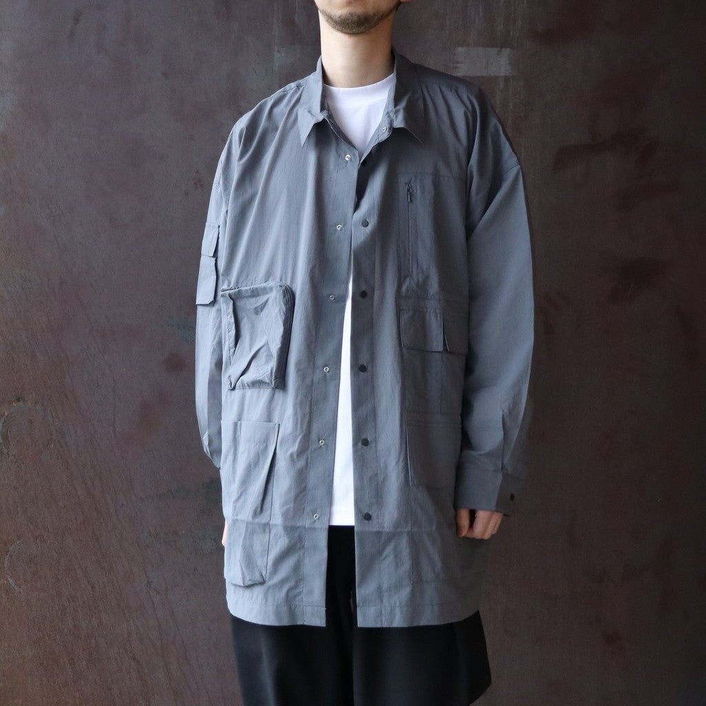 PERTEX UTILITY LONGLINE SHIRT #GRAY [FPA02261U0004]
