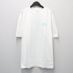 WASHED HEAVY WEIGHT CREW NECK T-SHIRT ( TYPE-2 ) #WHITE/GREEN [26FWE-WMT-WT02]
