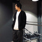 LETTERED CARDIGAN -TYPE 2- #BLACK [23FW-WMK-KN24]