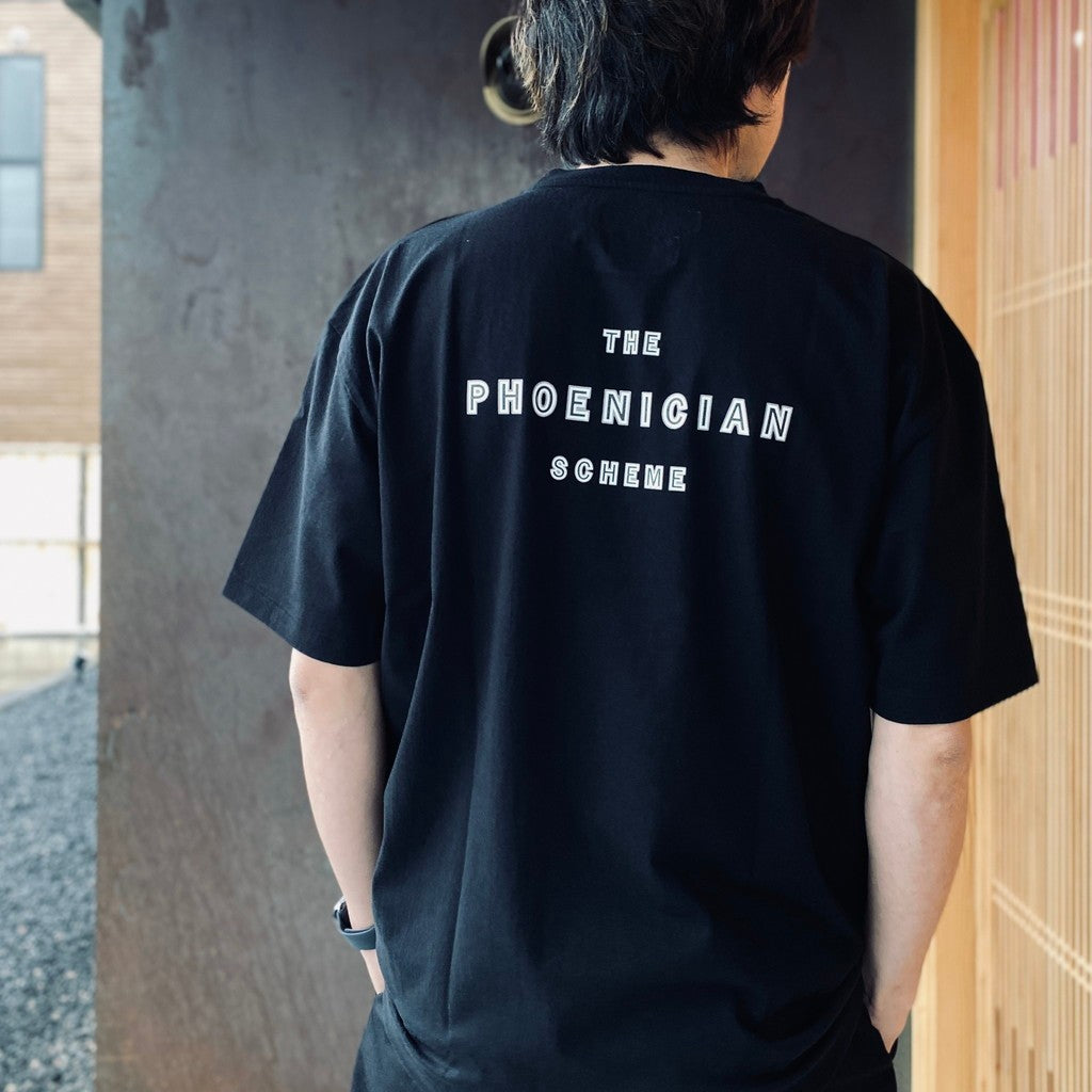 THE PHOENICIAN SCHEME | WASHED HEAVY WEIGHT CREW NECK T-SHIRT ( TYPE-2 ) #BLACK [TPS-WM-WT02]