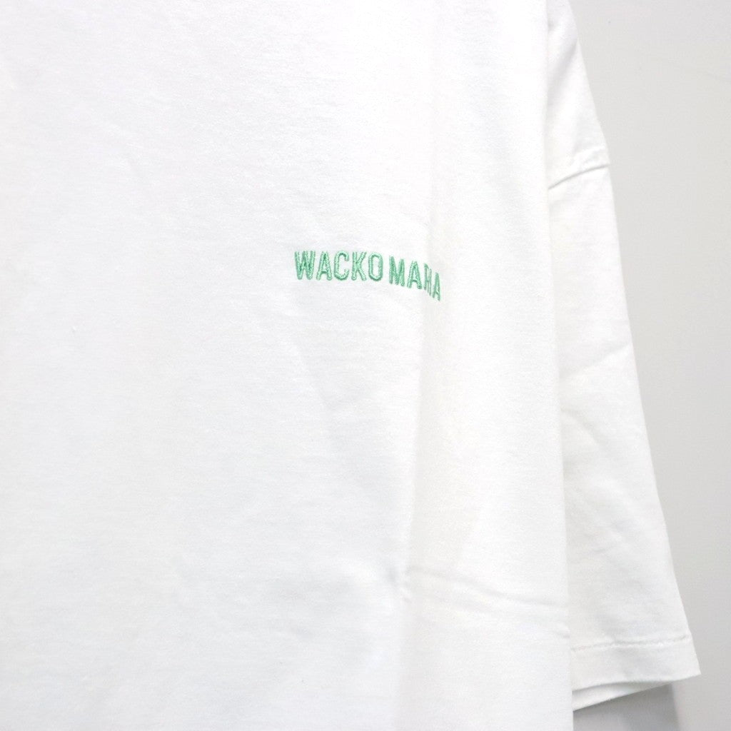 WASHED HEAVY WEIGHT CREW NECK T-SHIRT ( TYPE-5 ) #WHITE/GREEN [26FWE-WMT-WT05]