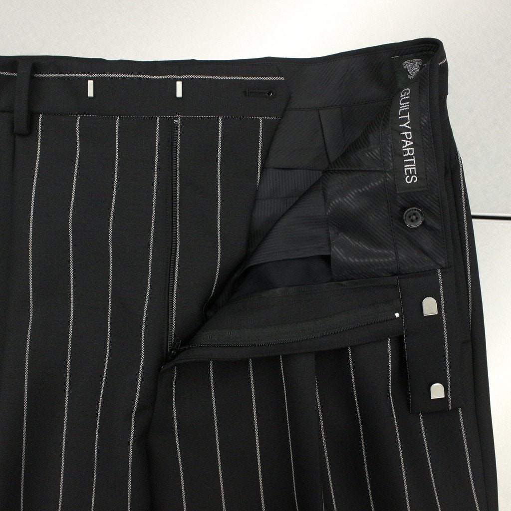 DOUBLE PLEATED TROUSERS #BLACK [23SS-WMP-TR24]