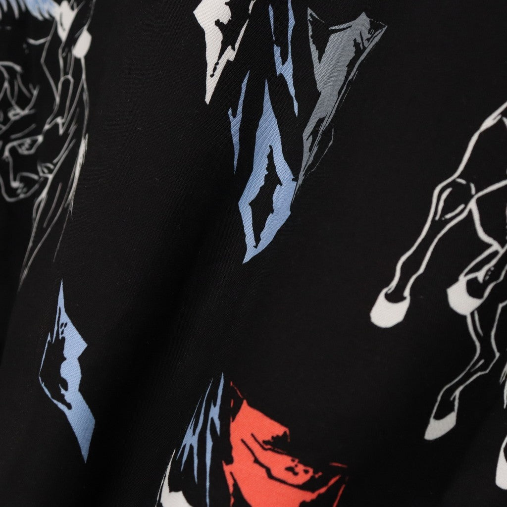 HAWAIIAN SHIRT S/S ( TYPE-4 ) #BLACK [25SS-WMS-HI04]