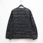 CREW NECK W-ZIP DOWN JKT #BLACK [TAION-104WZ]