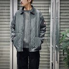 QUILT ZIP JACKET #CHARCOAL [CES26JK10]