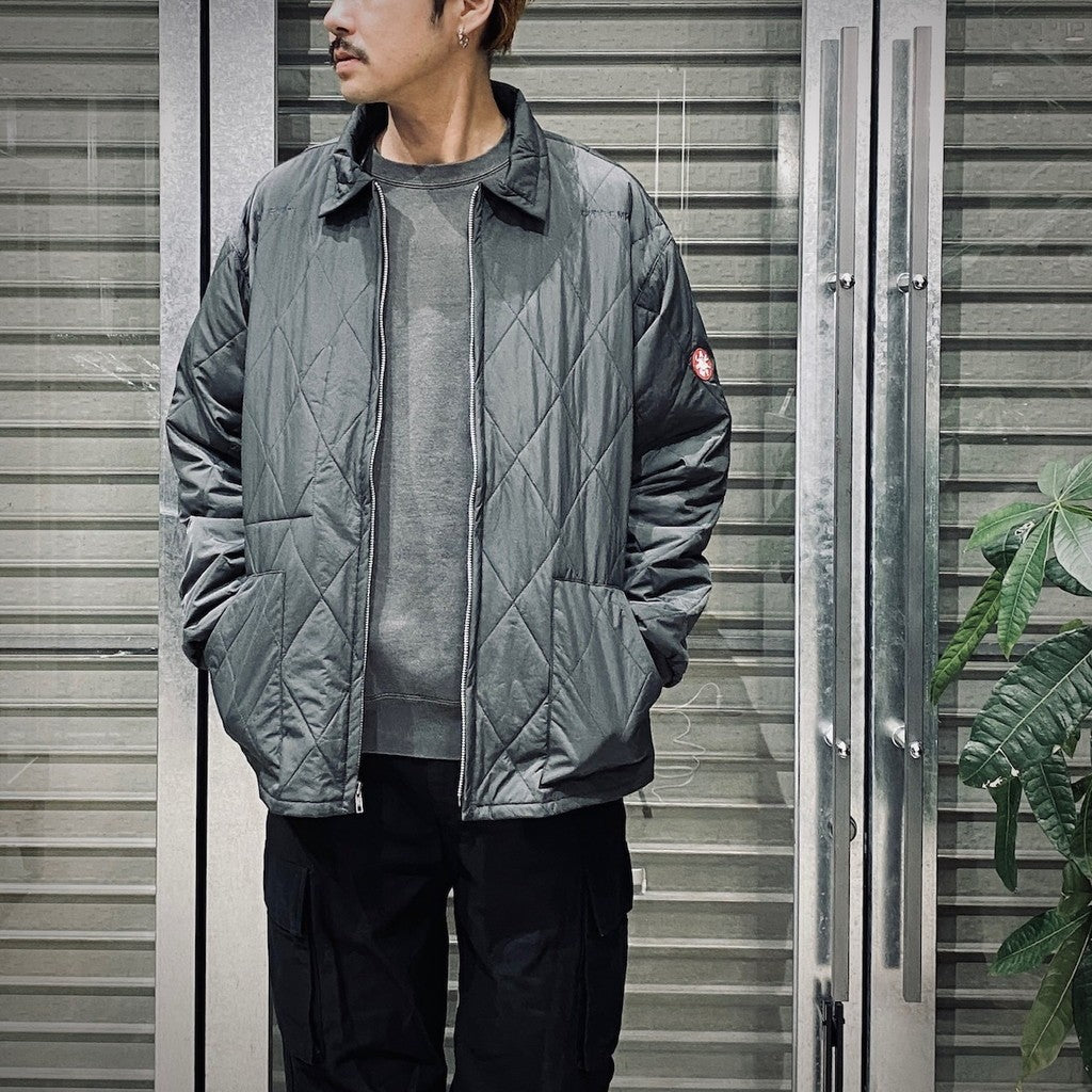 QUILT ZIP JACKET #CHARCOAL [CES26JK10]