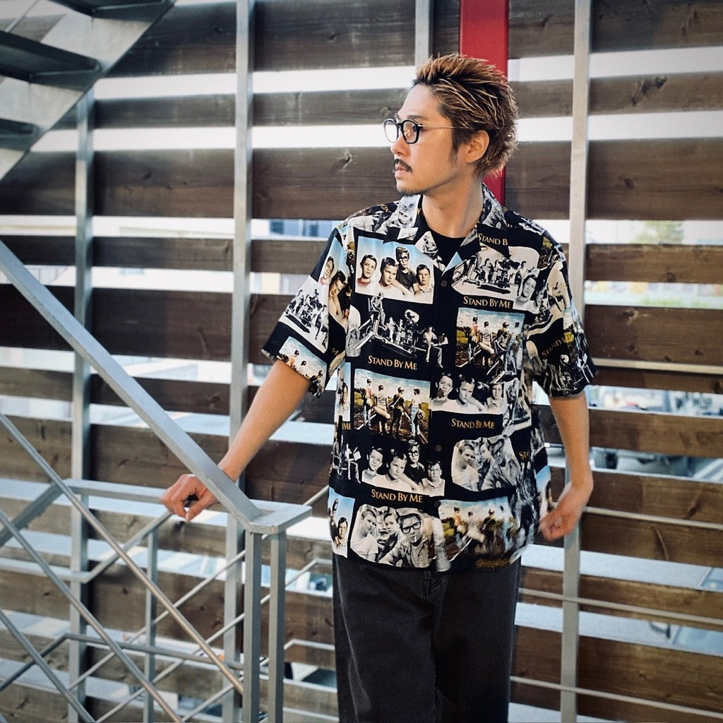 STAND BY ME | S/S HAWAIIAN SHIRT #BLACK [SBM-WM-HI01]