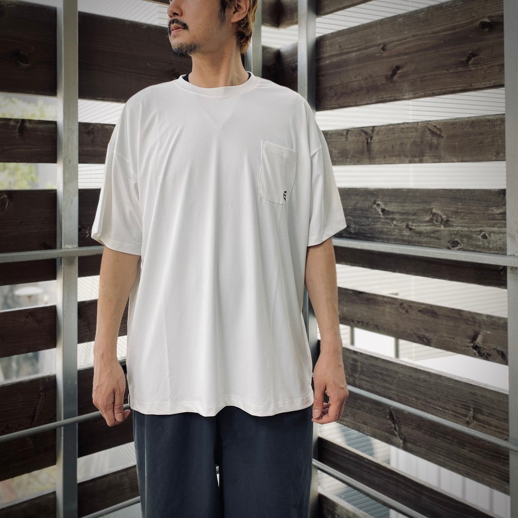 STRETCH FIBER POCKET TEE #White [25SS-T03]