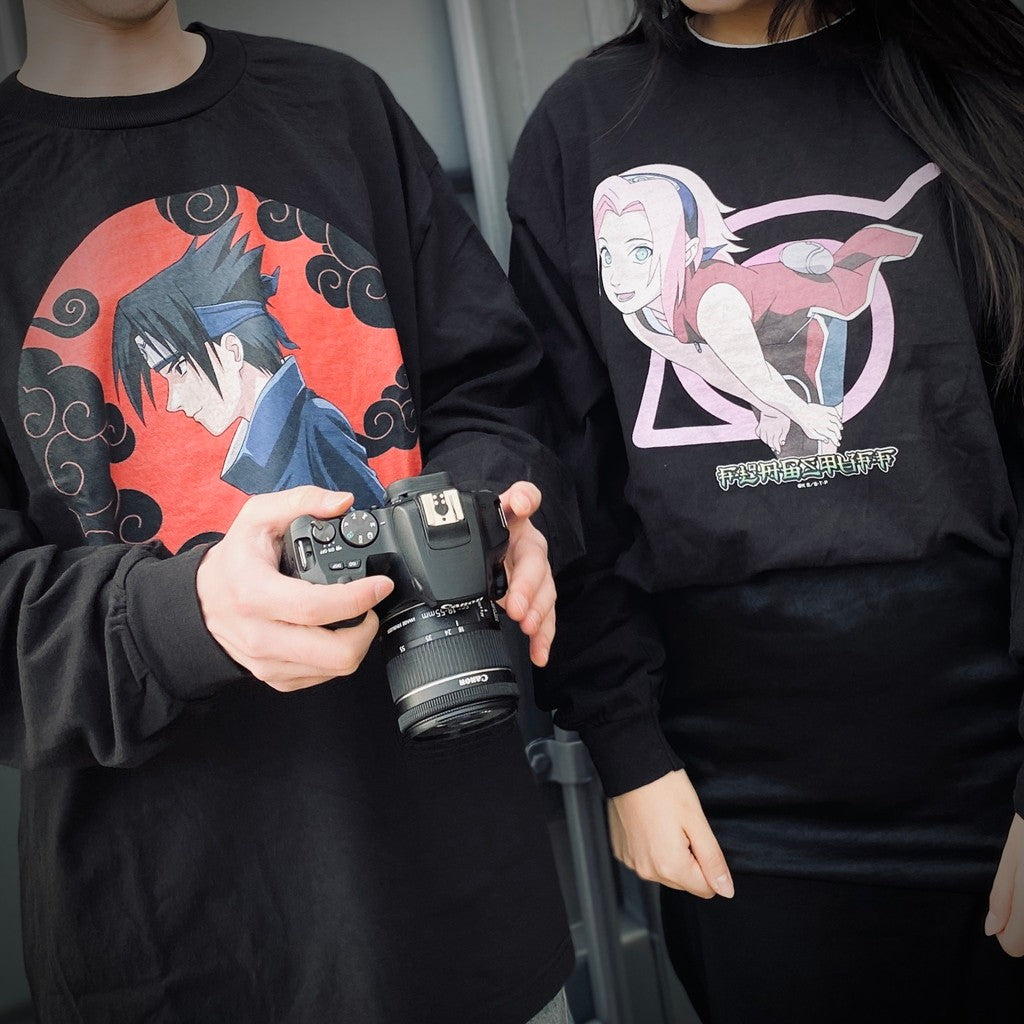 NARUTO | 「SAKURA」 L/S TEE #BLACK [25SS-FSxNARUTO-03 / FS1697]