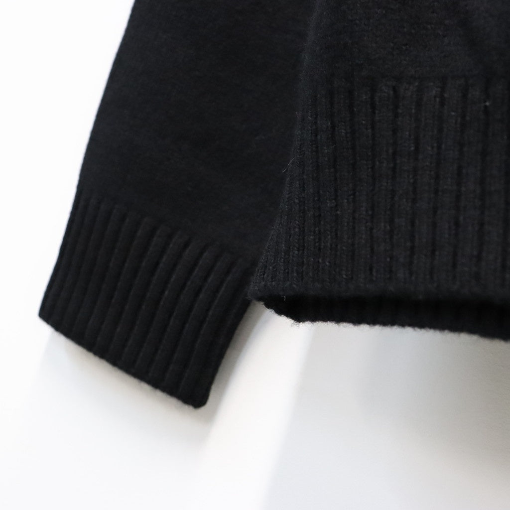 KNIT POLO SHIRT #BLACK [26FW-WMK-KN14]
