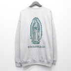 CREW NECK SWEAT SHIRT ( TYPE-2 ) #GRAY/GREEN [26SSE-WMC-SS07]