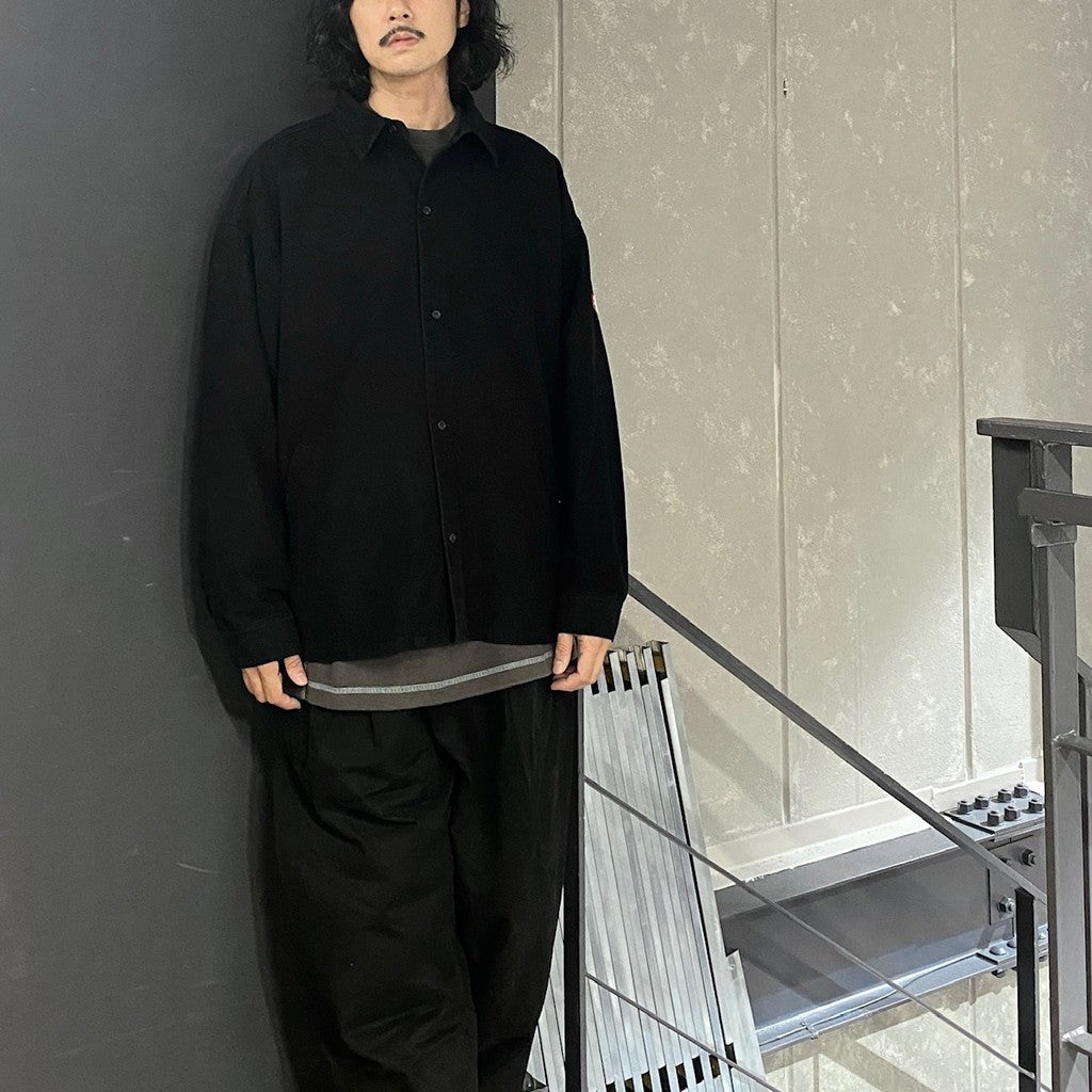 大黑色貼邊口袋襯衫 [CES26SH06]