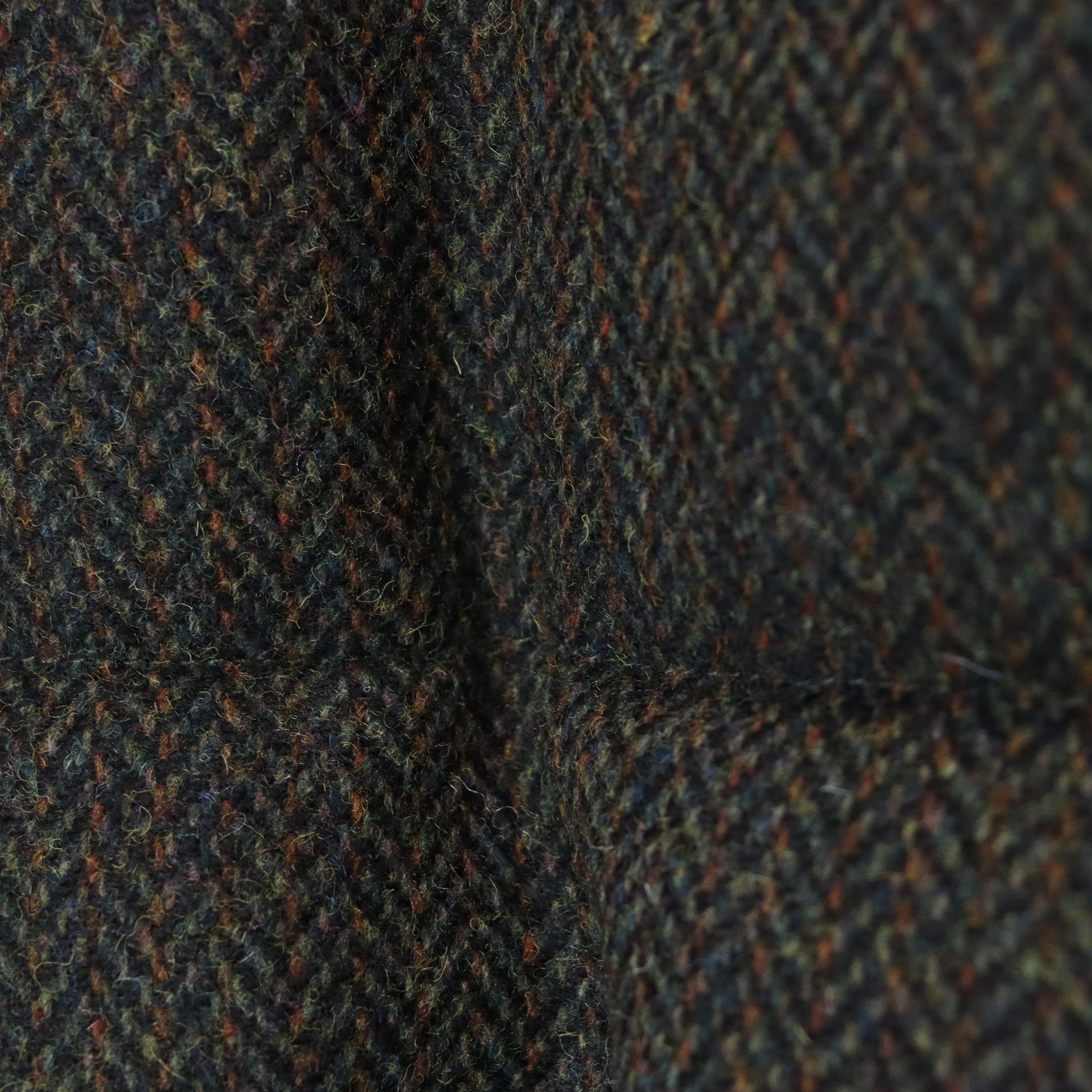 TWEED DOWN VEST #OLIVE [FW23-JK04]