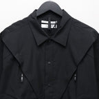 LIGHT WEIGHT DIMENSIONAL SHIRT #BLACK [FST02261U0002]