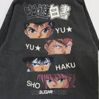 幽遊白書 | 春夏T卹 - TEAM URAMESHI #黑色 [TYUM24AM007]