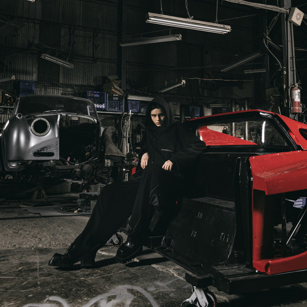 "G7-H1" 陰影漆連帽衫 #BLACK [GOOPI-23AW-OCT-03]