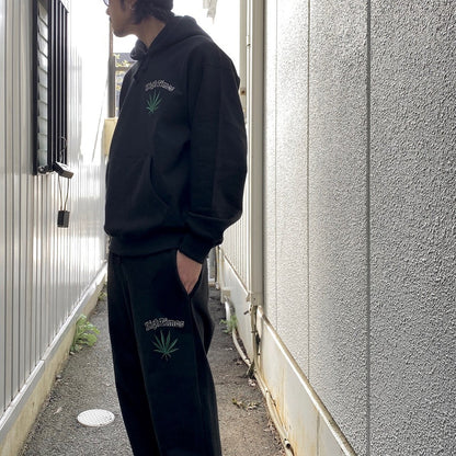 HIGHTIMES | HEAVY WEIGHT SWEAT PANTS -TYPE 2- #BLACK [HIGHTIMES-WM-SP03]