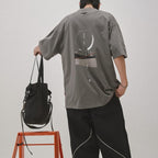 M005-i 「Crescent-G」 Graphic Tee #GRAY [GOOPI-24SS-APR-04]