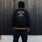 MLB | SD | REVERSIBLE VARSITY JACKET ( TYPE-3 ) #BLACK-BEIGE [MLB-WM-BL03]