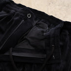 VELOUR BALLOON PANTS #BLACK [FW24-B07]