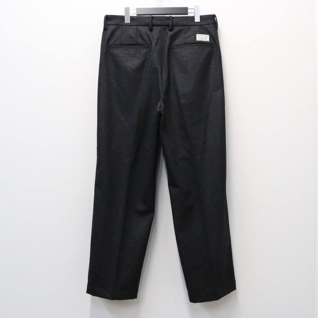 DOUBLE PLEATED WOOL TROUSERS ( TYPE-1 ) #CHARCOAL [26FW-WMP-PT03]