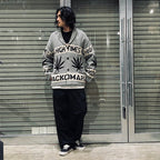 HIGHTIMES | COWICHAN SWEATER #GRAY [HIGHTIMES-WM-KN04]