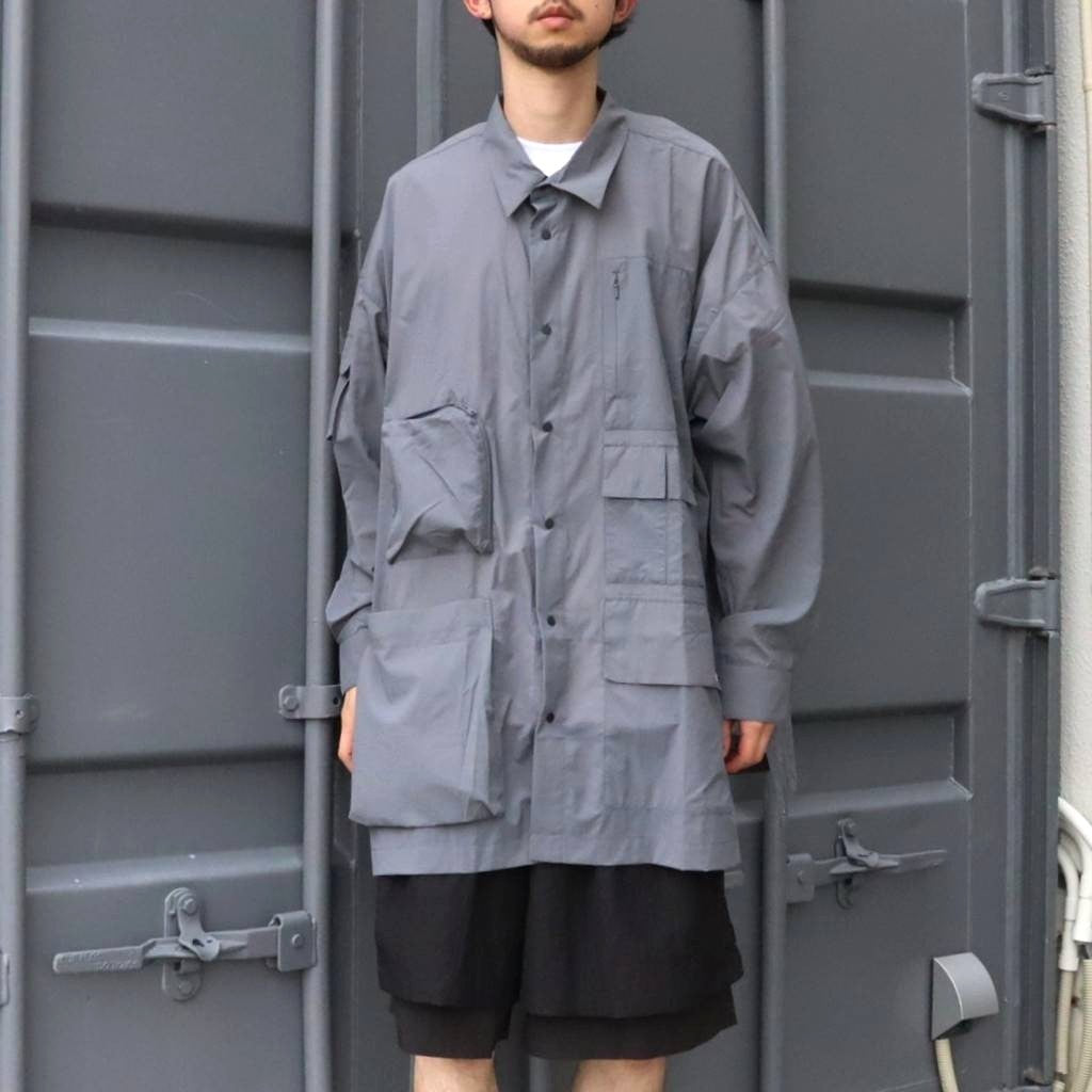PERTEX UTILITY LONGLINE SHIRT #GRAY [FPA02261U0004]