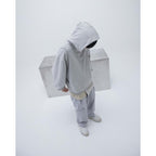 G7-H3 「Ｍantle」 Double-Layer Hoodie #L-GRAY [GOOPI-23AW-JAN-03]